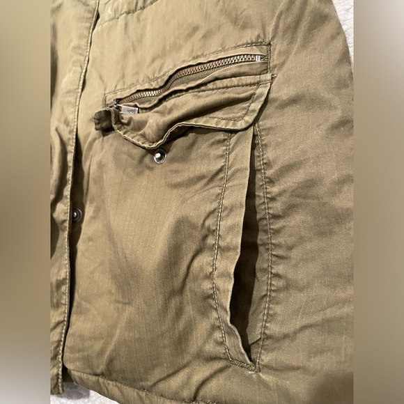 Horny Toad Green Ghostwriter Utility Jacket Wool Blend Lining Women’s Size Small - Picture 12 of 16